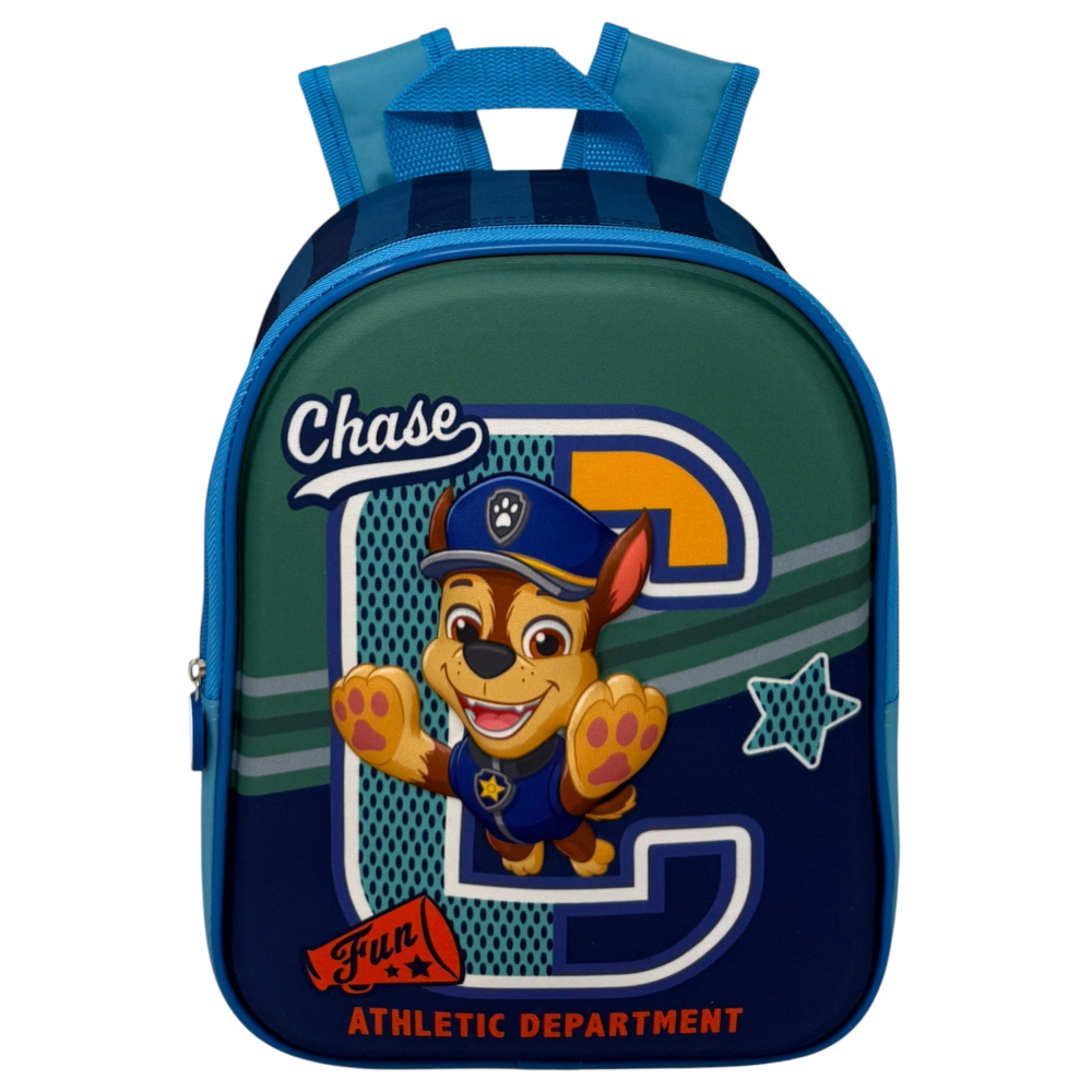 ZAINO ASILO 3D CHASE PAW PATROL BORSA SCUOLA MATERNA O TEMPO LIBERO 29 CM - ZH25077