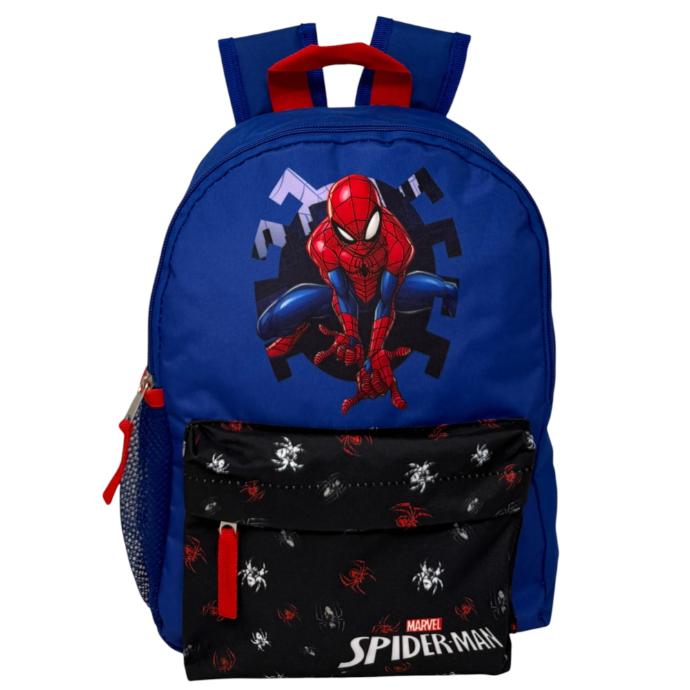 ZAINO ASILO SPIDERMAN MARVEL CON TASCA FRONTALE BORSA PASSEGGIO 31 CM - ZH25067