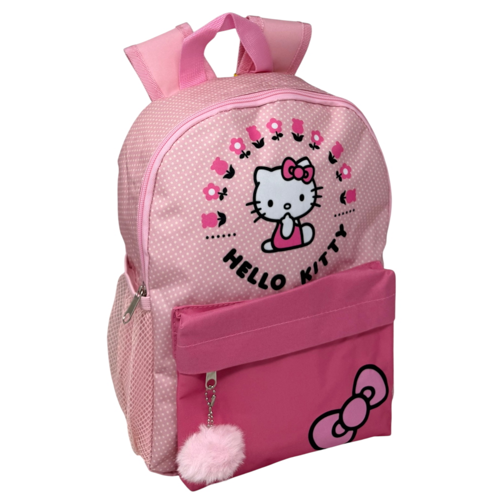 ZAINO ASILO HELLO KITTY SANRIO CON TASCA FRONTALE BORSA PASSEGGIO 31 CM - ZH25009