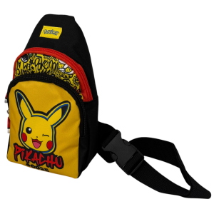 MARSUPIO PIKACHU POKÉMON CON TRACOLLA REGOLABILE BORSELLO DA PASSEGGIO CON CINTURA - ZH25061