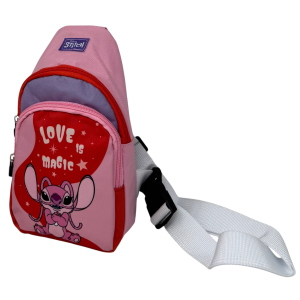 MARSUPIO ANGEL STITCH DISNEY CON TRACOLLA REGOLABILE BORSELLO DA PASSEGGIO CON CINTURA - ZH25003
