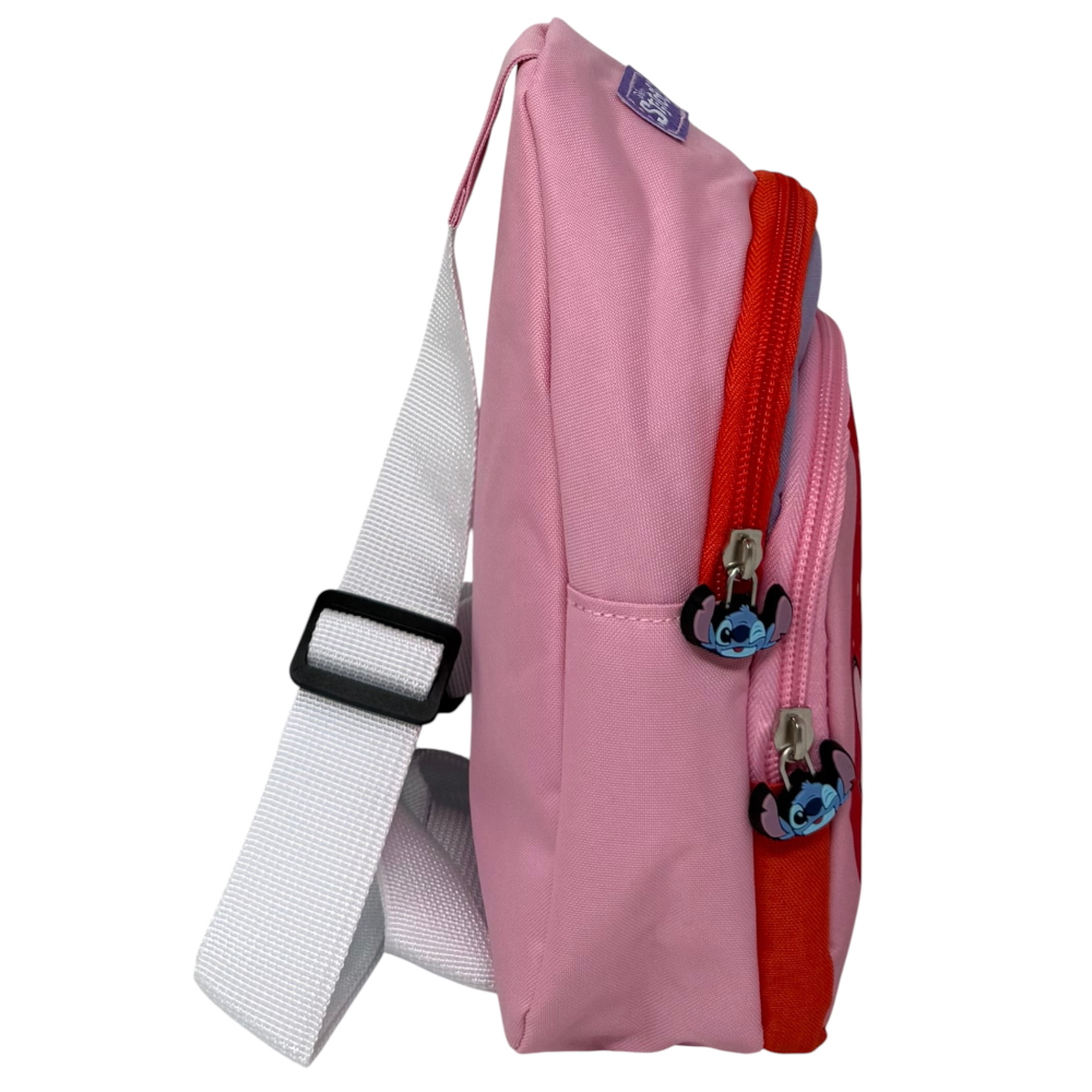 MARSUPIO ANGEL STITCH DISNEY CON TRACOLLA REGOLABILE BORSELLO DA PASSEGGIO CON CINTURA - ZH25003