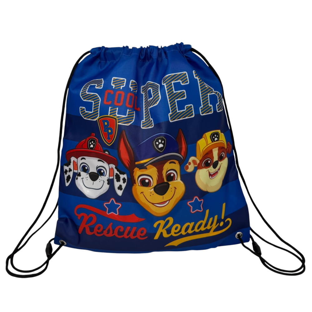 SACCA PAW PATROL BORSA SPORTIVA TEMPO LIBERO CON CHIUSURA A COULISSE 36X33 CM -  ZH25079