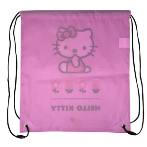 SACCA HELLO KITTY SANRIO BORSA SPORTIVA TEMPO LIBERO CON CHIUSURA A COULISSE 36X33 CM -  ZH25007