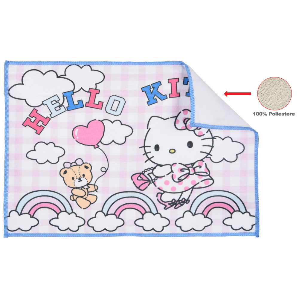 TOVAGLIETTA HELLO KITTY SANRIO IN TESSUTO DA COLAZIONE PRANZO 40X30 CM - ZH18003