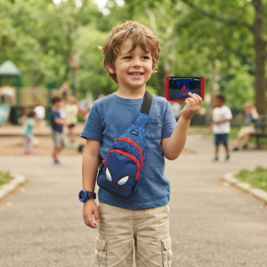 MARSUPIO SPIDERMAN MARVEL CON TRACOLLA REGOLABILE BORSELLO DA PASSEGGIO CON CINTURA - ZH25066