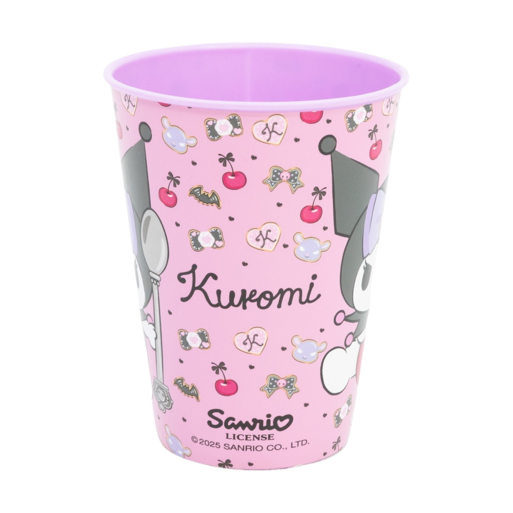 BICCHIERE KUROMI SANRIO IN  PLASTICA SEMIRIGIDA RIUTILIZZABILE 260 ML BPA FREE - ST88307