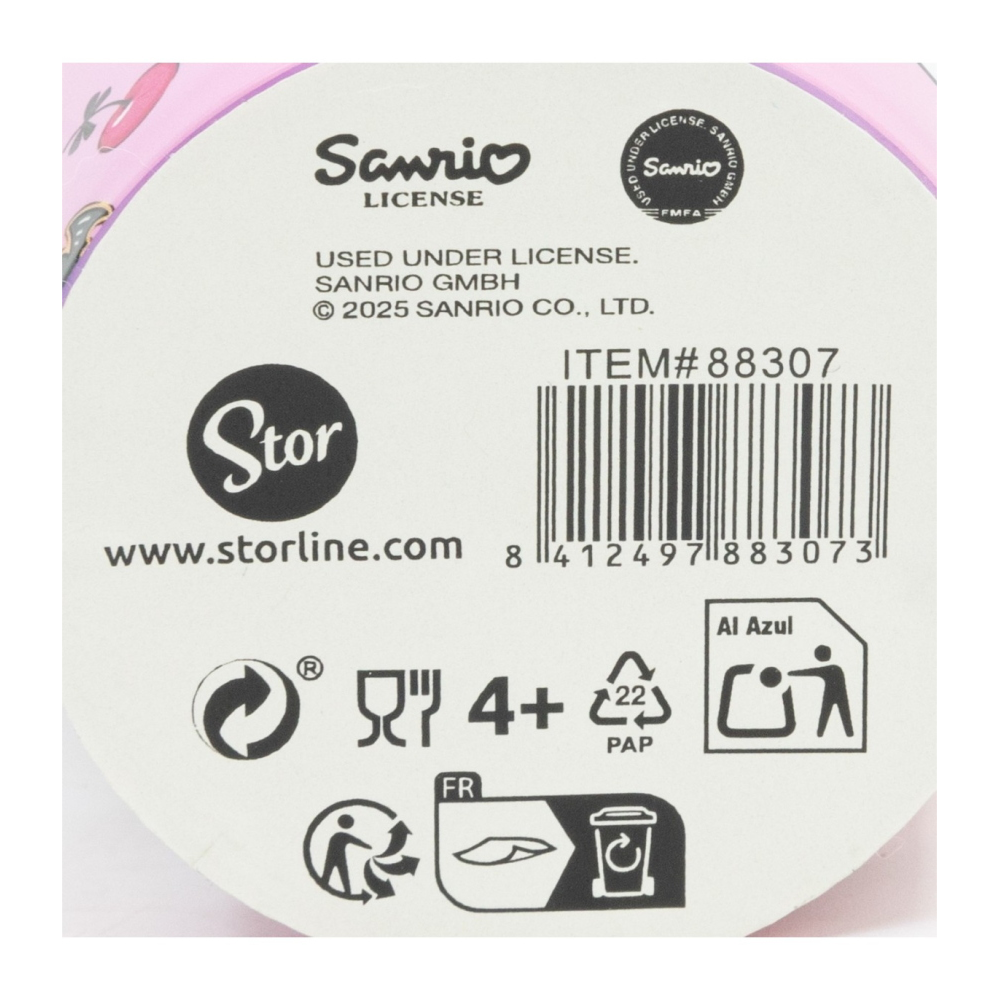 BICCHIERE KUROMI SANRIO IN  PLASTICA SEMIRIGIDA RIUTILIZZABILE 260 ML BPA FREE - ST88307