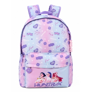 ZAINO SCUOLA HUNTRIX KPOP DEMON HUNTERS BORSA MODELLO AMERICANO 43 CM CON TASCA PORTA LAPTOP - W17143MC