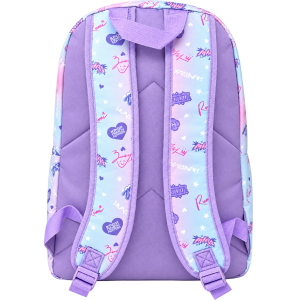 ZAINO SCUOLA HUNTRIX KPOP DEMON HUNTERS BORSA MODELLO AMERICANO 43 CM CON TASCA PORTA LAPTOP - W17143MC
