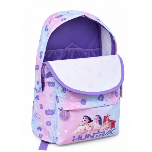 ZAINO SCUOLA HUNTRIX KPOP DEMON HUNTERS BORSA MODELLO AMERICANO 43 CM CON TASCA PORTA LAPTOP - W17143MC