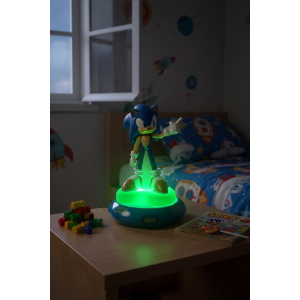LAMPADA DA NOTTE 3D SONIC THE HEDGEHOG COMODINO LUCE LED A BATTERIE - SN00006