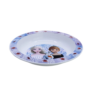 PIATTO FONDO FROZEN DISNEY STOVIGLIA 20 CM IN PLASTICA RIUTILIZZABILE BPA FREE ADATTO AL MICROONDE - ST81048