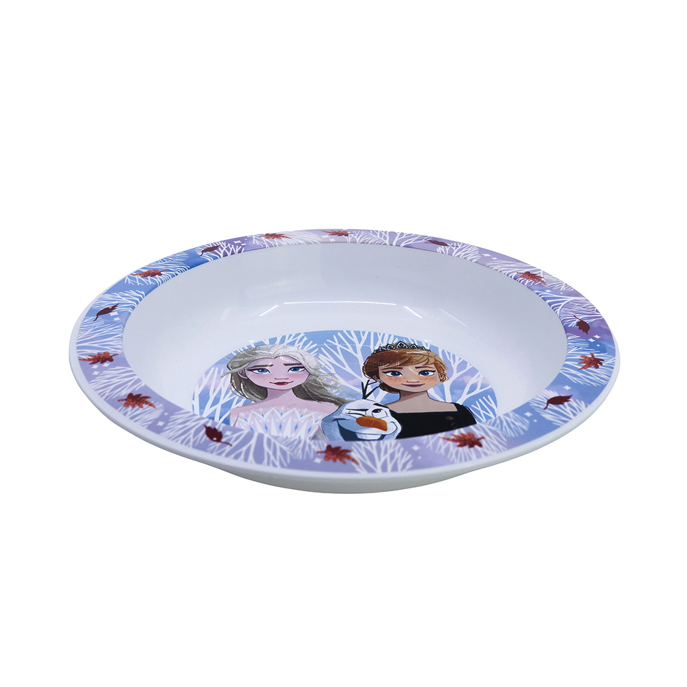PIATTO FONDO FROZEN DISNEY STOVIGLIA 20 CM IN PLASTICA RIUTILIZZABILE BPA FREE ADATTO AL MICROONDE - ST81048