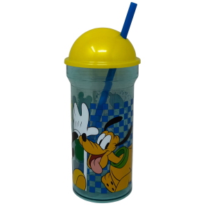 BICCHIERE CON CANNUCCIA TOPOLINO DISNEY 460 ML BPA FREE CON COPERCHIO - ST81188