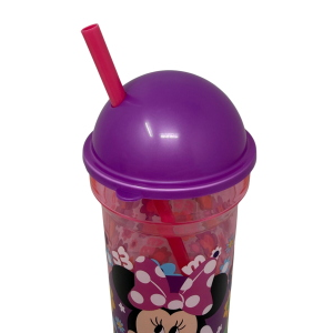BICCHIERE CON CANNUCCIA MINNIE DISNEY 460 ML BPA FREE CON COPERCHIO - ST81288