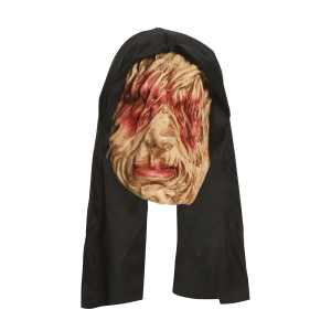 MASCHERA DA LEBBROSO CON CAPPUCCIO ADULTO ACCESSORIO TRAVESTIMENTO HALLOWEEN COSPLAY - 2872