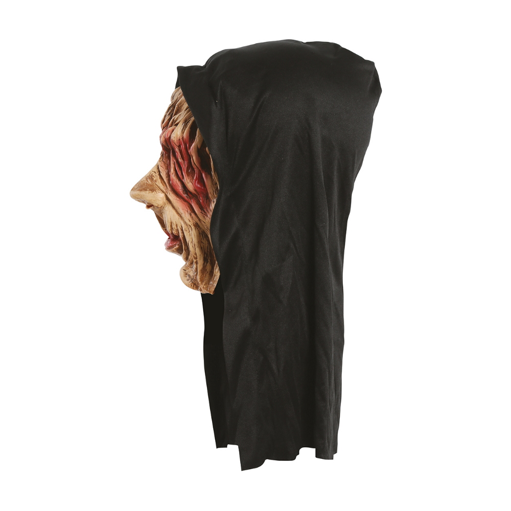 MASCHERA DA LEBBROSO CON CAPPUCCIO ADULTO ACCESSORIO TRAVESTIMENTO HALLOWEEN COSPLAY - 2872