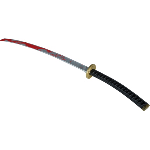 SPADA SAMURAI GIOCATTOLO CON SANGUE 97 CM ACCESSORIO TRAVESTIMENTO COSPLAY HALLOWEEN - 19538