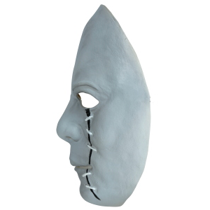 MASCHERA ASSASSINO IN LATTICE CON CICATRICI ACCESSORIO TRAVESTIMENTO HALLOWEEN COSPLAY - 20544