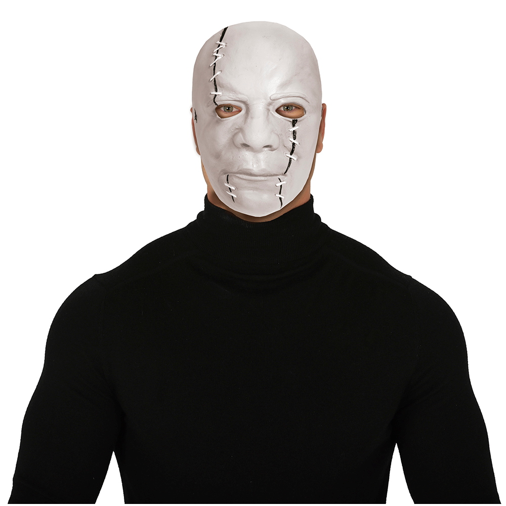MASCHERA ASSASSINO IN LATTICE CON CICATRICI ACCESSORIO TRAVESTIMENTO HALLOWEEN COSPLAY - 20544