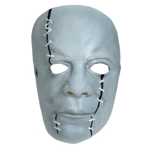 MASCHERA ASSASSINO IN LATTICE CON CICATRICI ACCESSORIO TRAVESTIMENTO HALLOWEEN COSPLAY - 20544