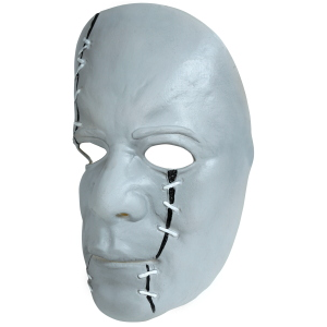 MASCHERA ASSASSINO IN LATTICE CON CICATRICI ACCESSORIO TRAVESTIMENTO HALLOWEEN COSPLAY - 20544