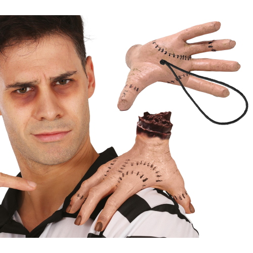 DECORAZIONE LA MANO CON ELASTICO ACCESSORIO TRAVESTIMENTO HALLOWEEN COSPLAY MERCOLEDÌ ADDAMS - 26534