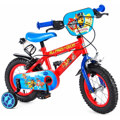 BICICLETTA PAW PATROL 12" ETÀ 3/4 ANNI BICI CON ROTELLE - 34587