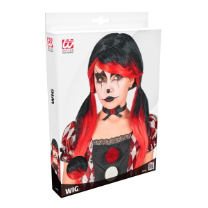 PARRUCCA PAGLIACCIO HORROR ACCESSORI PER ABITO VESTITO TRAVESTIMENTO CARNEVALE - 10291