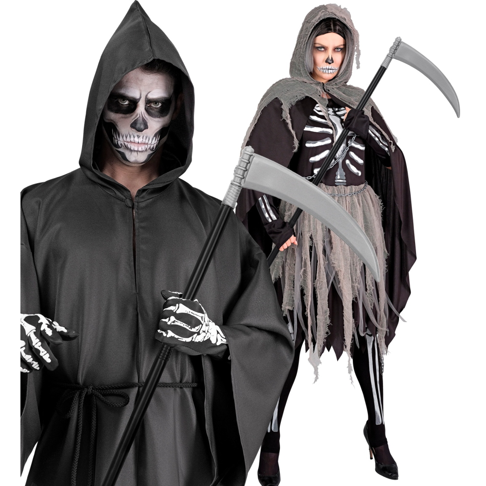 FALCE 102 CM ABBATIBILE ACCESSORI HALLOWEEN CARNEVALE - 12045