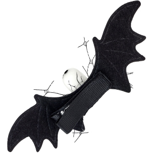 FERMACAPELLI TESCHIO PIPISTRELLO ACCESSORI PER TRAVESTIMENTO CARNEVALE HALLOWEEN - 65013