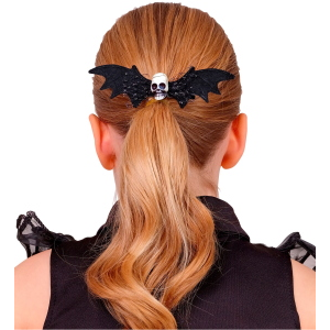 FERMACAPELLI TESCHIO PIPISTRELLO ACCESSORI PER TRAVESTIMENTO CARNEVALE HALLOWEEN - 65013