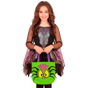CESTINO DOLCETTO O SCHERZETTO RAGNO BORSETTA ACCESSORI HALLOWEEN CARNEVALE - 86877