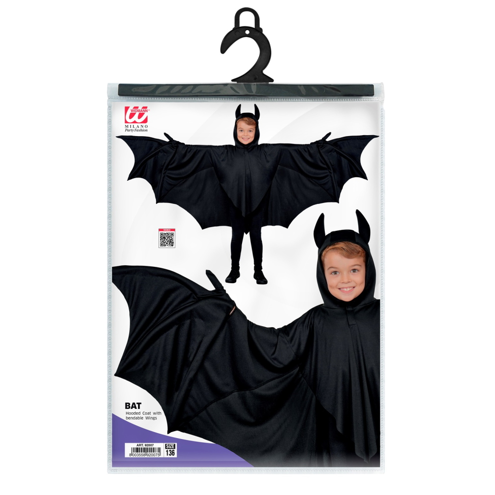 TRAVESTIMENTO PIPISTRELLO VESTITO COSTUME CARNEVALE HALLOWEEN - 92007