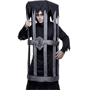 TRAVESTIMENTO INGABBIATO VESTITO COSTUME CARNEVALE HALLOWEEN - 01182