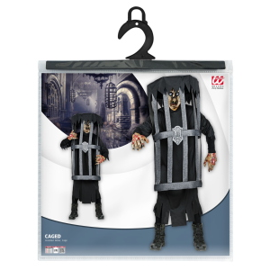 TRAVESTIMENTO INGABBIATO VESTITO COSTUME CARNEVALE HALLOWEEN - 01182