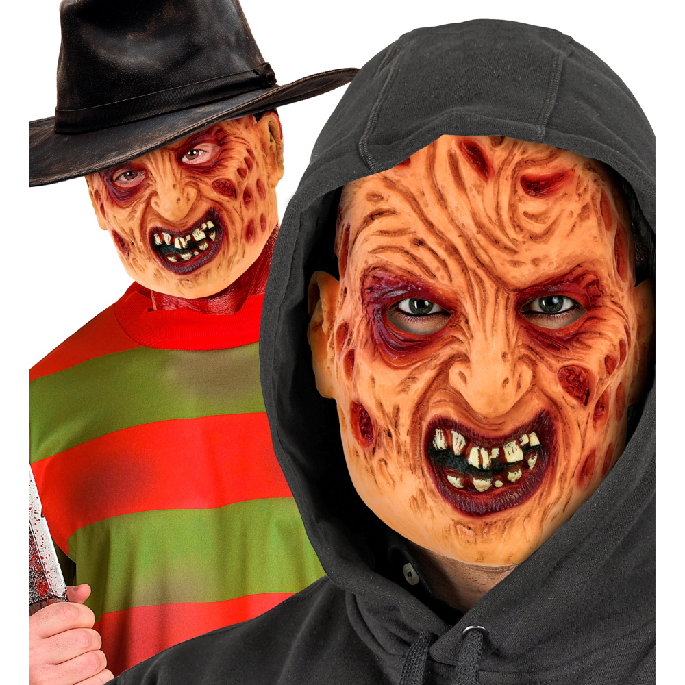 MASCHERA FREDDY IN LATTICE ACCESSORI PER ABITO VESTITO TRAVESTIMENTO CARNEVALE - 28559