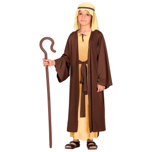COSTUME GIUSEPPE TUNICA E COPRICAPO TRAVESTIMENTO BAMBINO RECITA NATALE CARNEVALE COSPLAY - 0294