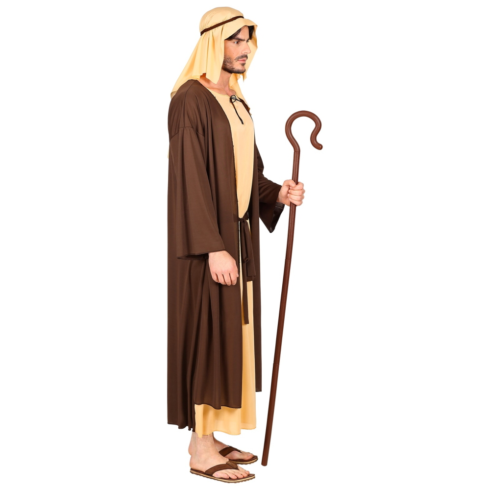 COSTUME GIUSEPPE TUNICA E COPRICAPO TRAVESTIMENTO UOMO RECITA NATALE CARNEVALE COSPLAY - 0294