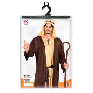 COSTUME GIUSEPPE TUNICA E COPRICAPO TRAVESTIMENTO UOMO RECITA NATALE CARNEVALE COSPLAY - 0294