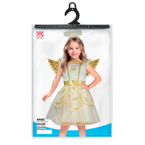 COSTUME ANGELO VESTITO ALI AUREOLA TRAVESTIMENTO RECITA NATALE CARNEVALE COSPLAY - 2151