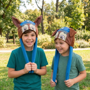 BERRETTO INVERNALE PAW PATROL CHASE CON APPLICAZIONI 3D CAPPELLO IN CALDO POLIESTERE - 0596