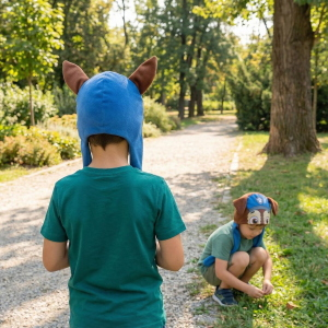 BERRETTO INVERNALE PAW PATROL CHASE CON APPLICAZIONI 3D CAPPELLO IN CALDO POLIESTERE - 0596