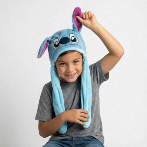 BERRETTO INVERNALE STITCH DISNEY CON APPLICAZIONI 3D CAPPELLO IN CALDO POLIESTERE - 0597